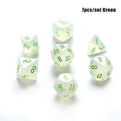 7pcs/set Polyhedral 7-Die Carved Pattern Dice Set