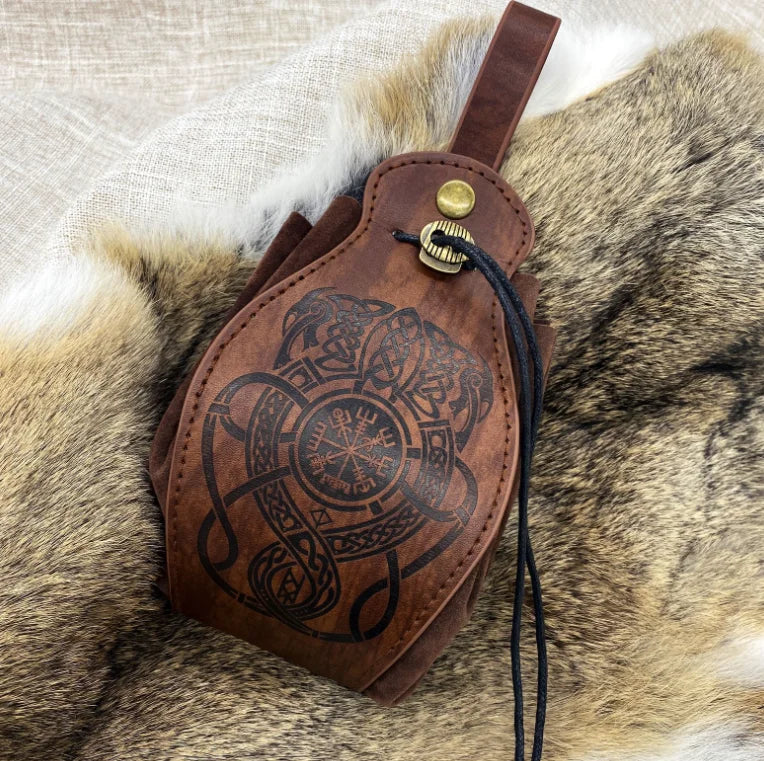 PU Leather Celtic Dice Pouch