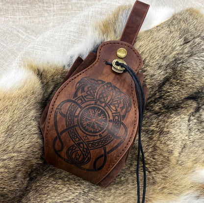 PU Leather Celtic Dice Pouch