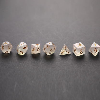 7pcs/set Polyhedral 7-Die Carved Pattern Dice Set