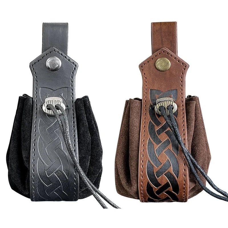 PU Leather Celtic Dice Pouch