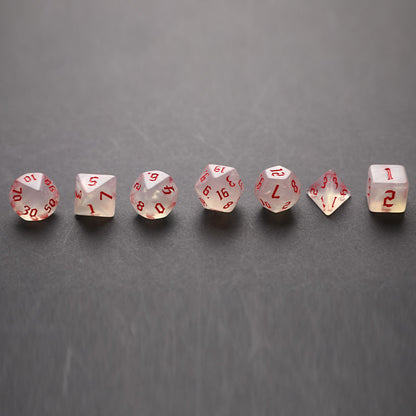 7pcs/set Polyhedral 7-Die Carved Pattern Dice Set