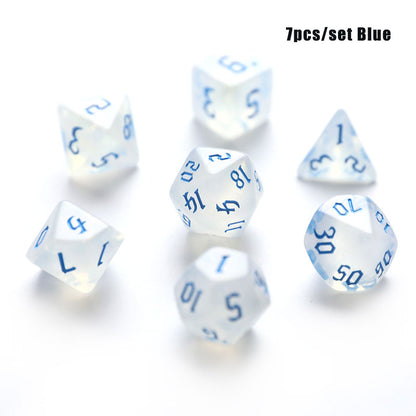 7pcs/set Polyhedral 7-Die Carved Pattern Dice Set