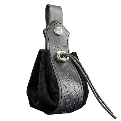 PU Leather Celtic Dice Pouch