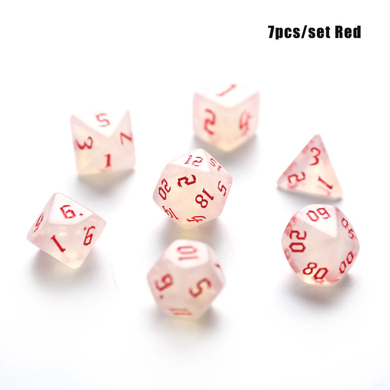 7pcs/set Polyhedral 7-Die Carved Pattern Dice Set