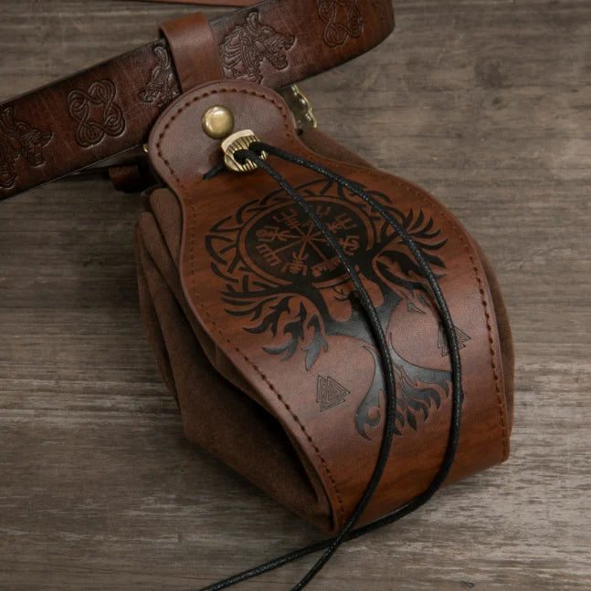 PU Leather Celtic Dice Pouch