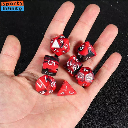 7 Pc Colorful Acrylic Dice Set