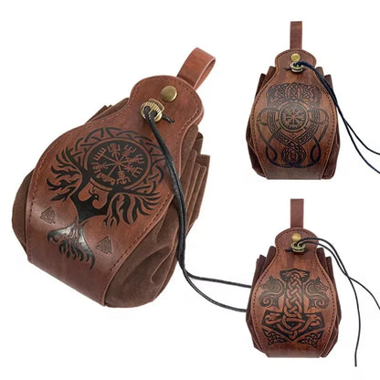 PU Leather Celtic Dice Pouch